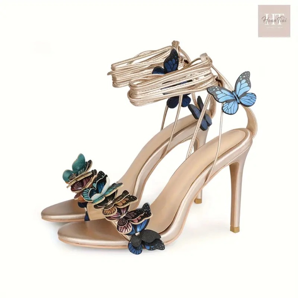 Elegant Butterfly Embellished Heels